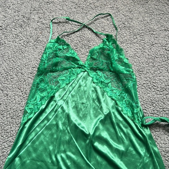 Beaufover Women Sleeveless Lingerie Nightwear Deep V Neck Lace Sleepwear - Picture 3 of 7